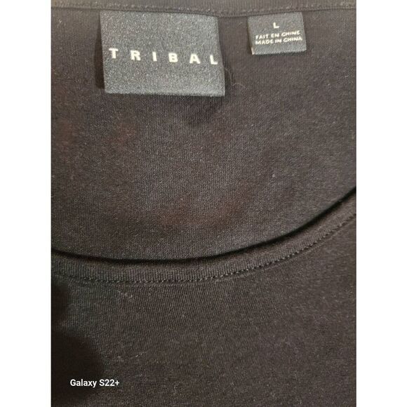 NWT Tribal knit top with ruching on the sides - Picture 7 of 10